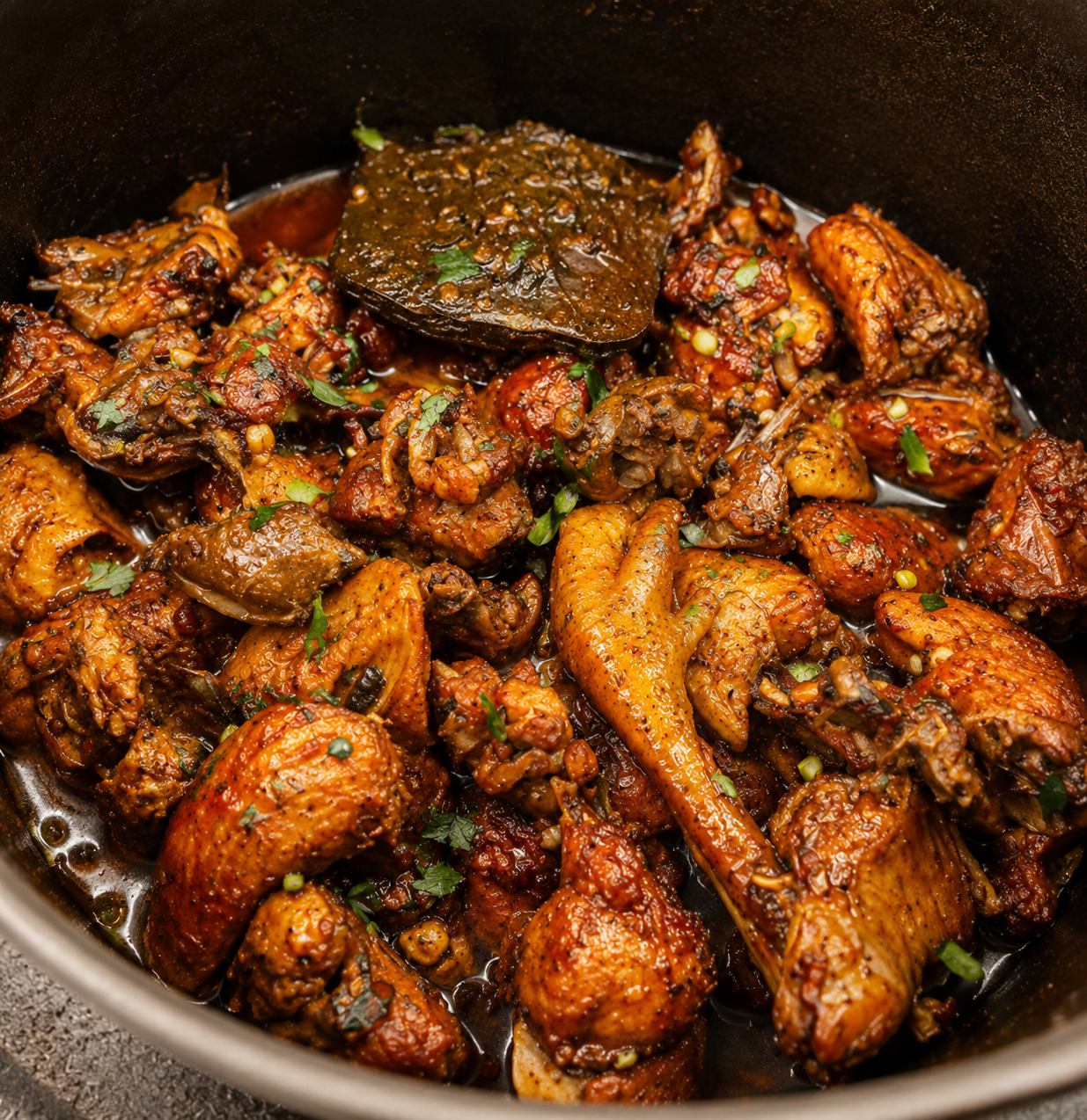 Cari coq fermier